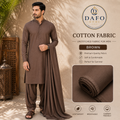 Premium Brown Cotton Fabric for Men – Sophisticated Summer Unstitched Suit