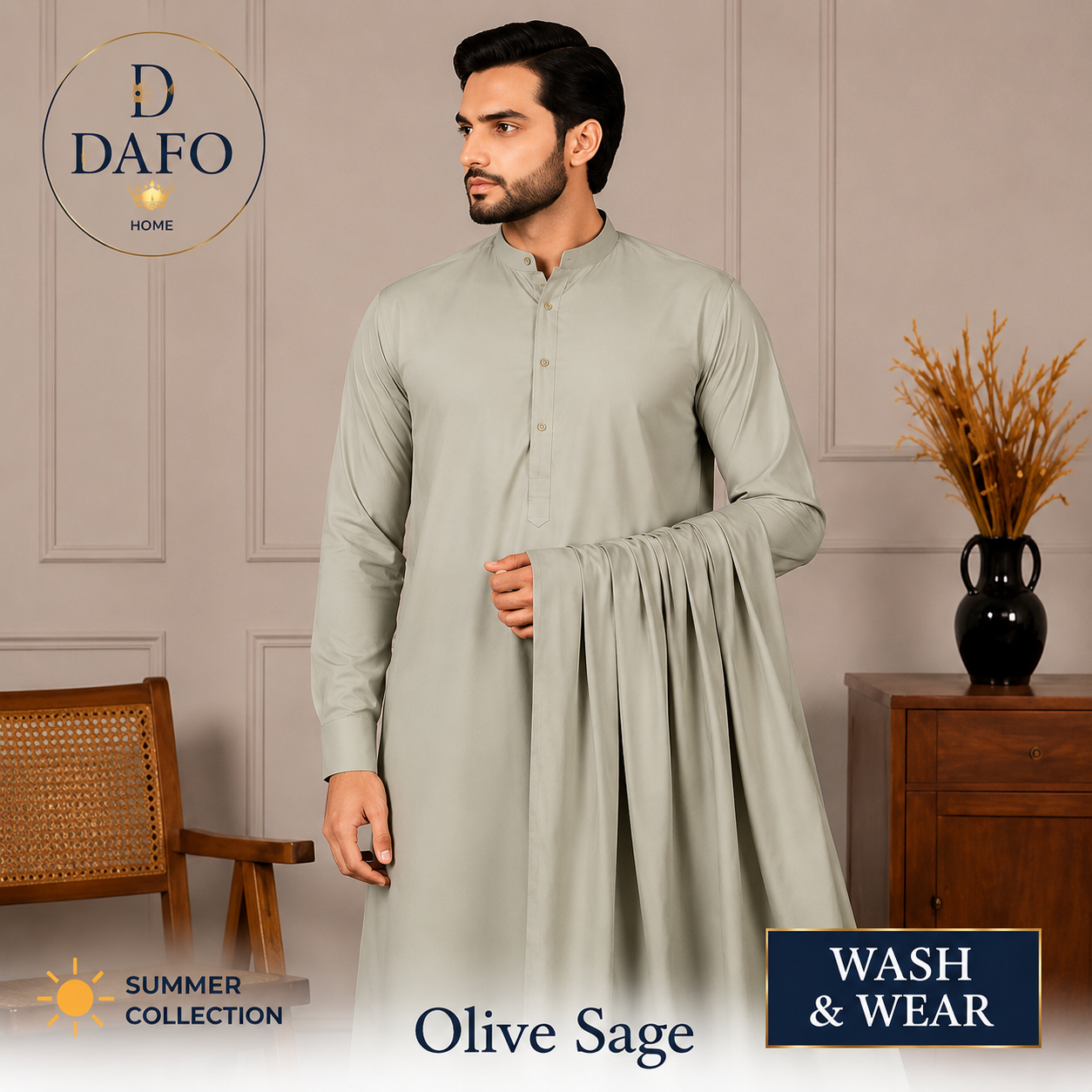 DAFO HOME Premium Wash & Wear – Olive Sage
