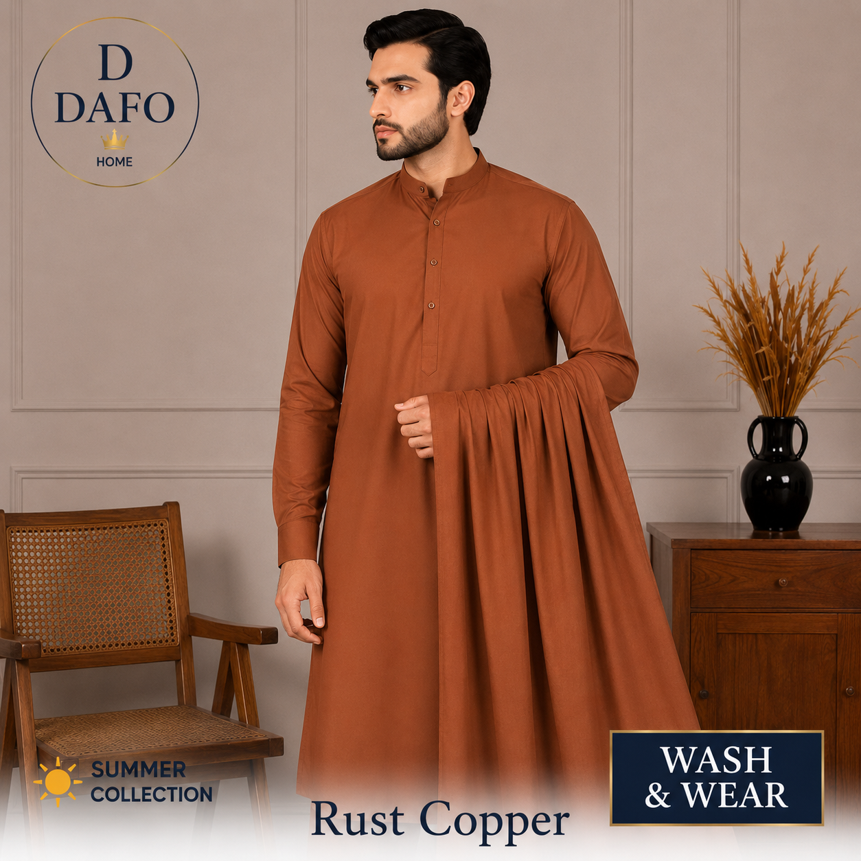 DAFO HOME Premium Wash & Wear – Rust Copper