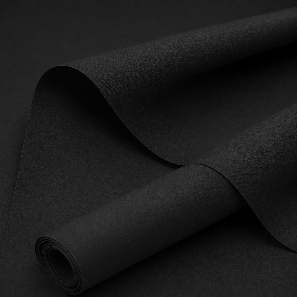 DAFO Home Midnight Black Premium Soft Cotton Unstitched Fabric for Men