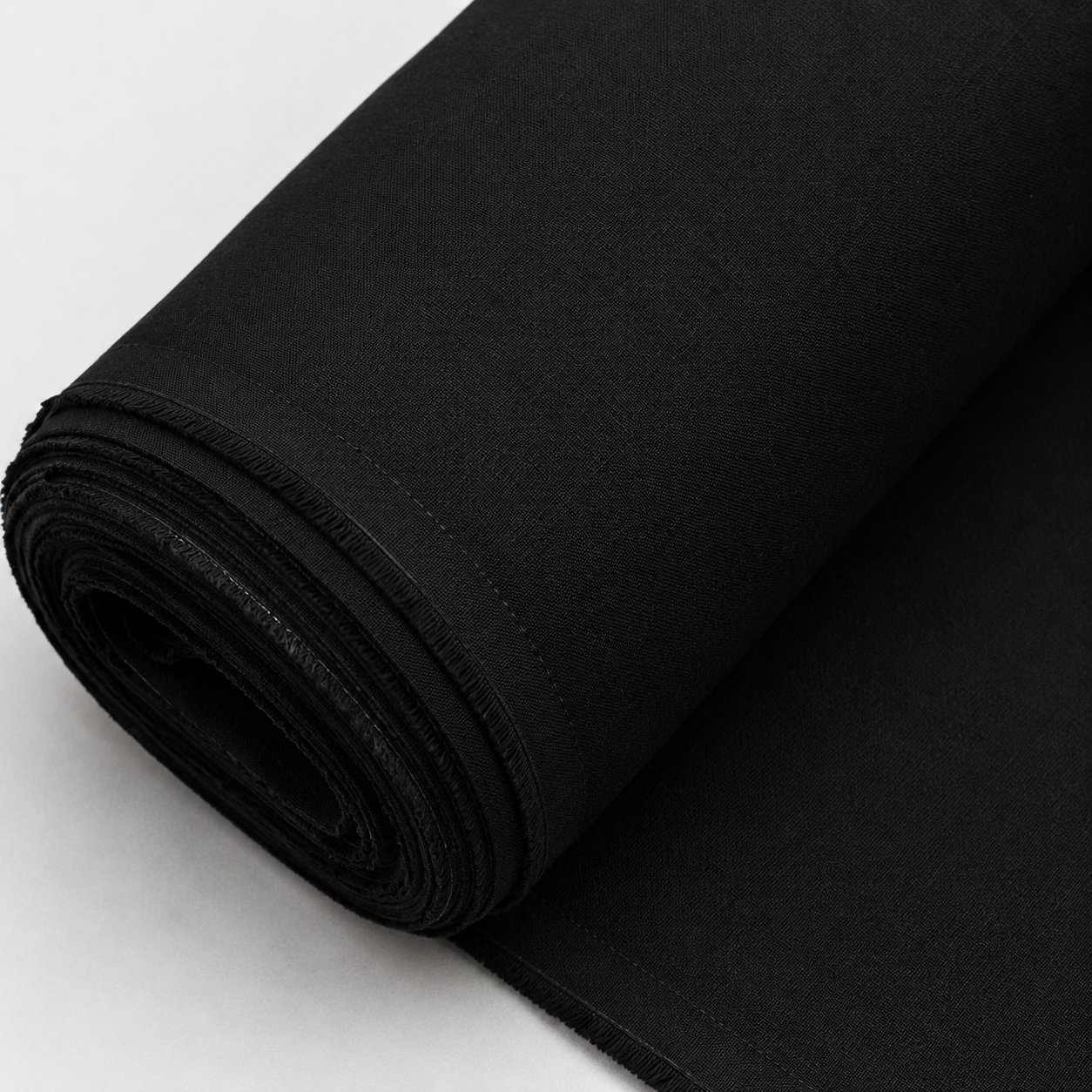 Classic Black Cotton Fabric – Timeless Men's Unstitched Collection