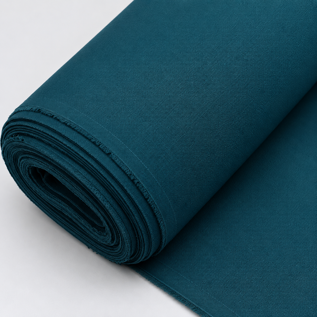 Premium Teal Cotton Fabric for Men – Modern Traditional Fashion