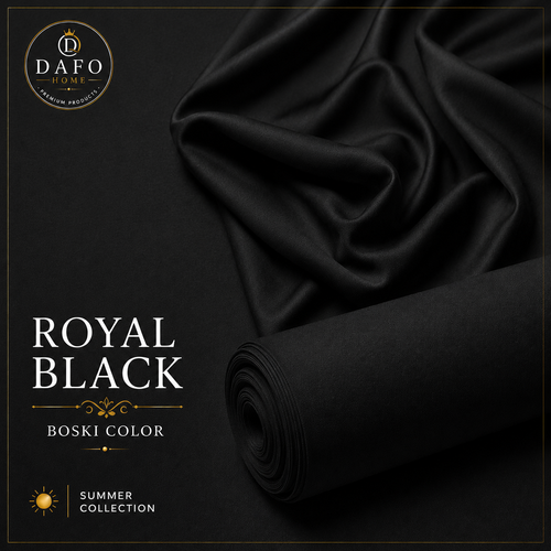 Black Italiano Boski Unstitched Fabric for Men | Premium Summer Collection